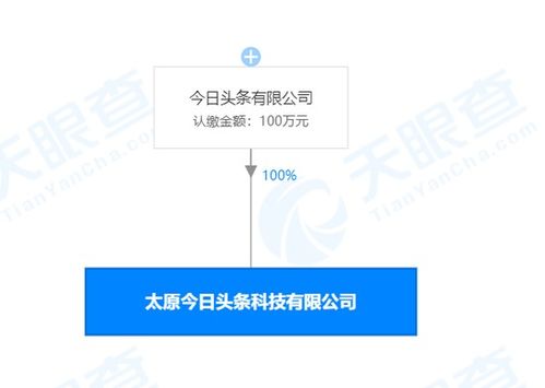 今日頭條太原新公司成立，注冊資本100萬元進軍信息技術咨詢服務